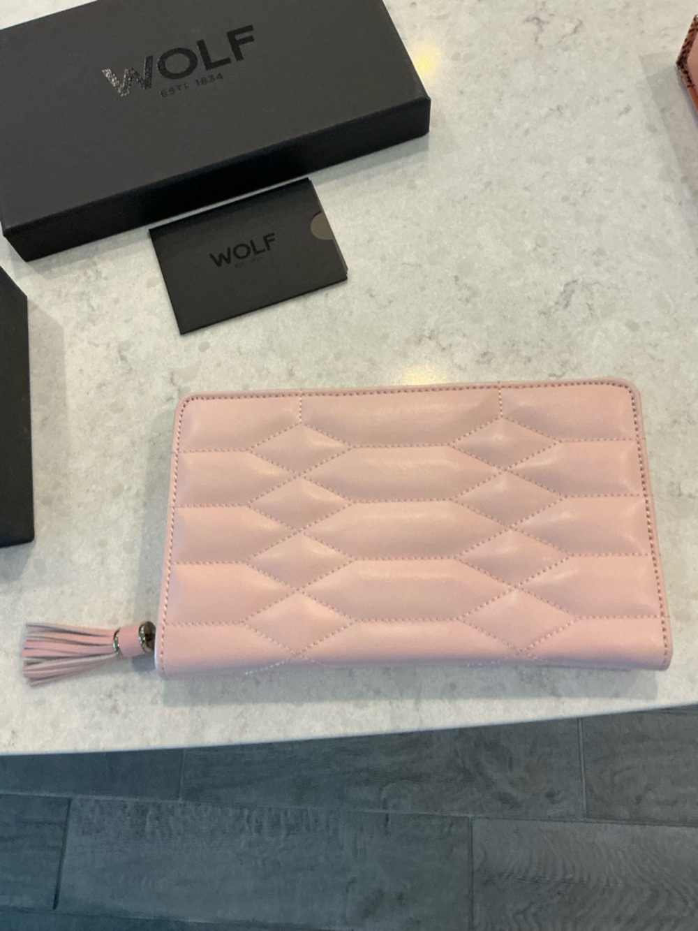 WOLF pink  Box with Silver Logo Emboss. NO OFFERS